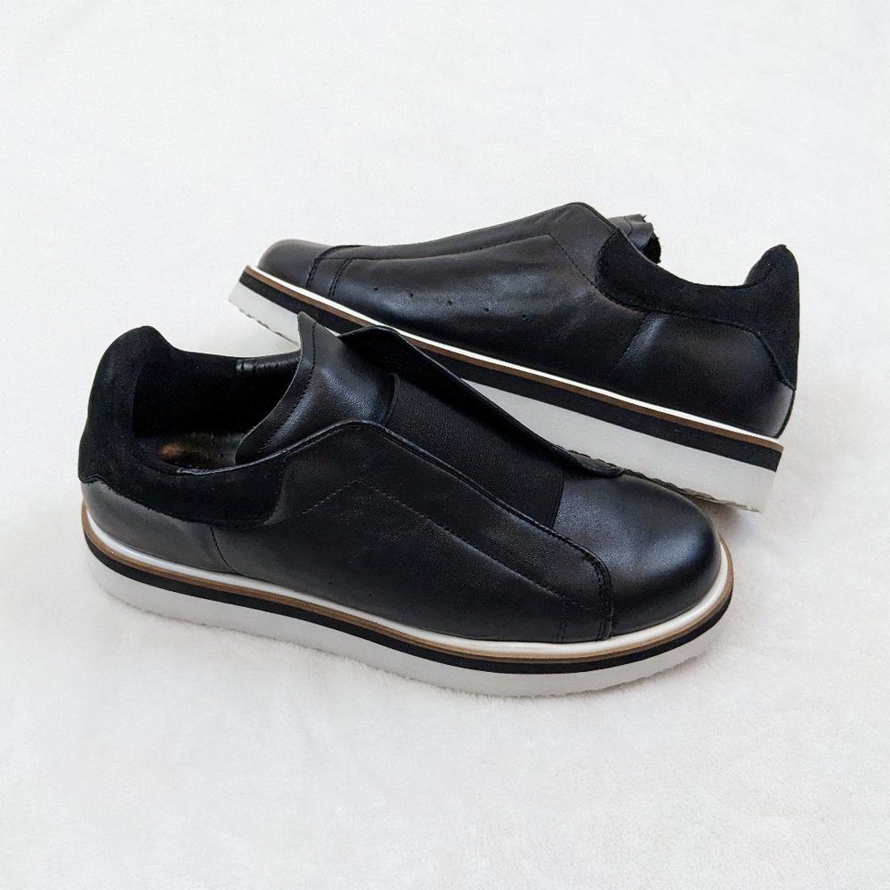 ZAC ZAC POSEN Yenifer Slip-On Sneaker Black Leather - Picture 2 of 10